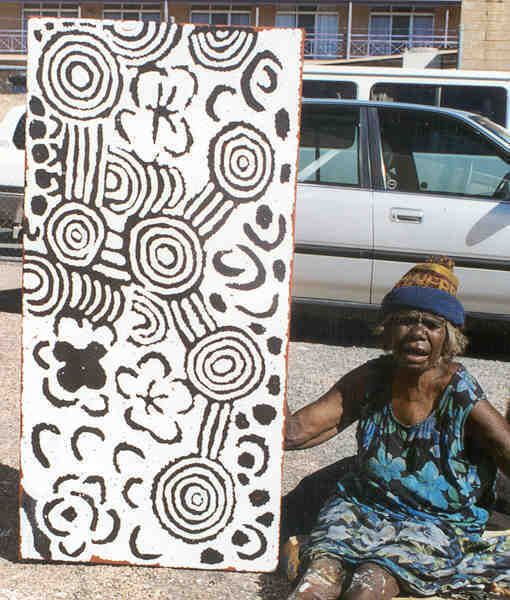 Women's Dreaming by Nancy Ross Nungurrayi, 122x61cm 6601NN