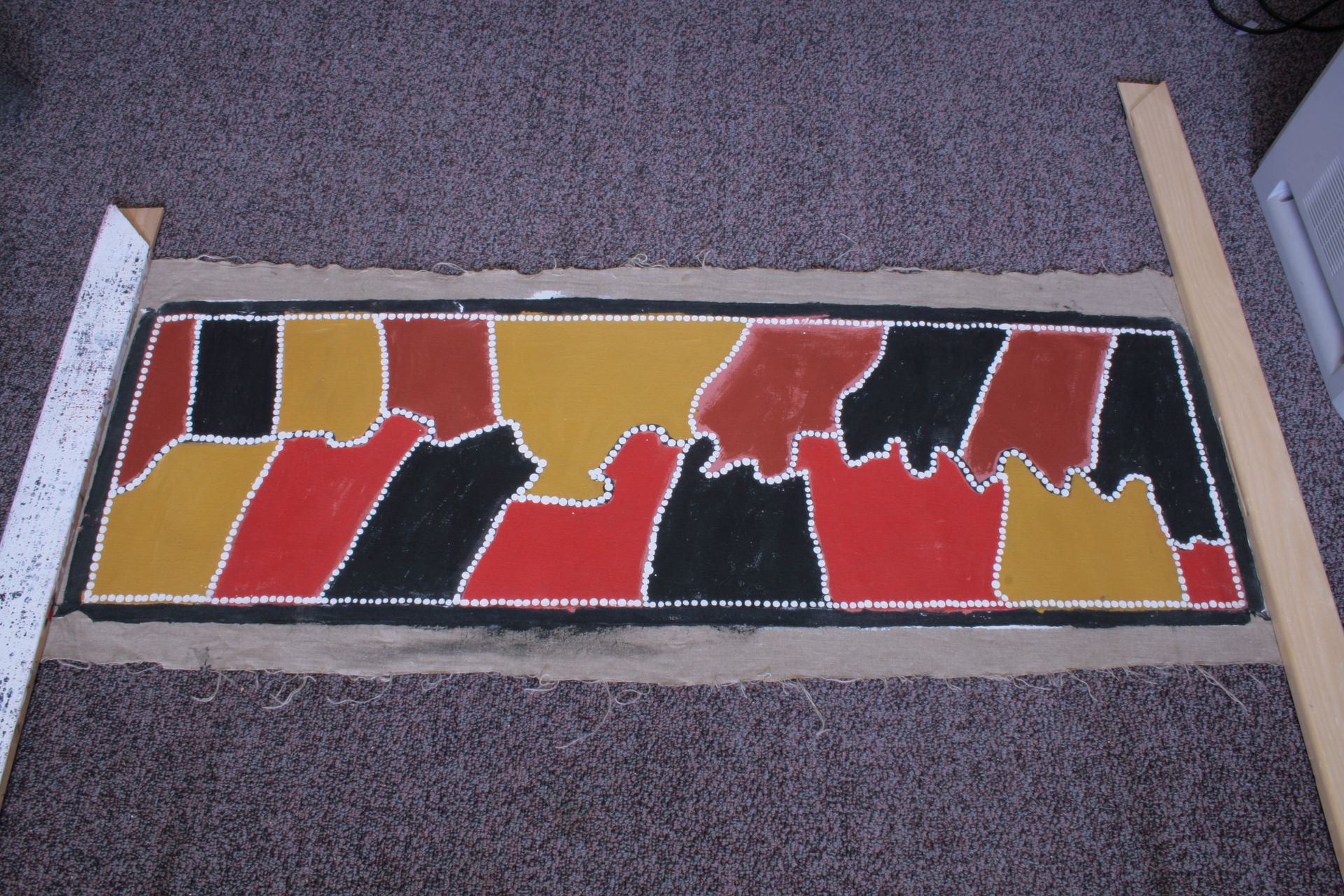 Jungunpa 1996 Polly Napangardi Watson Acrylic on canvas, 36 × 122 cm