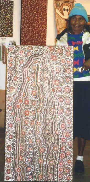 Jungunpa by Polly Napangardi Watson,  122x61cm