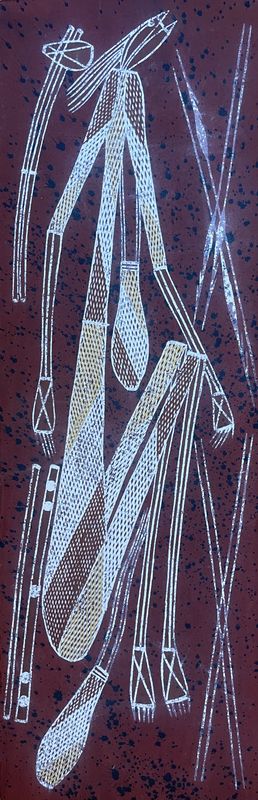 Mimi Dillybag Firesticks Spear by Eric Djorlom 61X20 WOP13