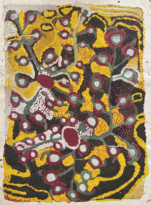 Kaakuratintja (Lake MacDonald) by Tatali Nangala, Arches Paper 56x76cm