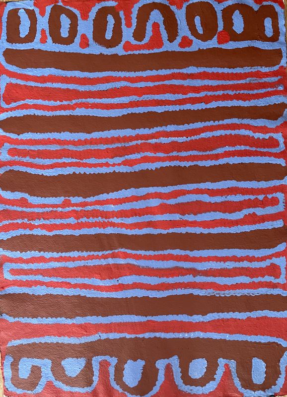 Tali Tali Dreaming by Alice Nampitjinpa, Arches Paper, 55x76cm WOP20