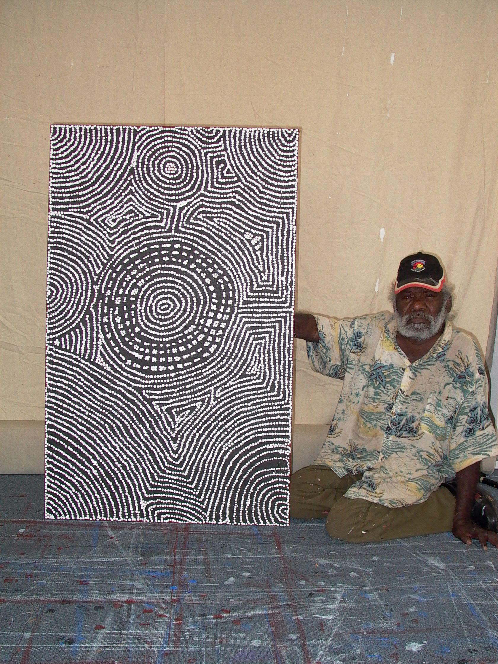 Tingari Cycle by Barney Campbell Tjakamarra 122x76cm 9454BC