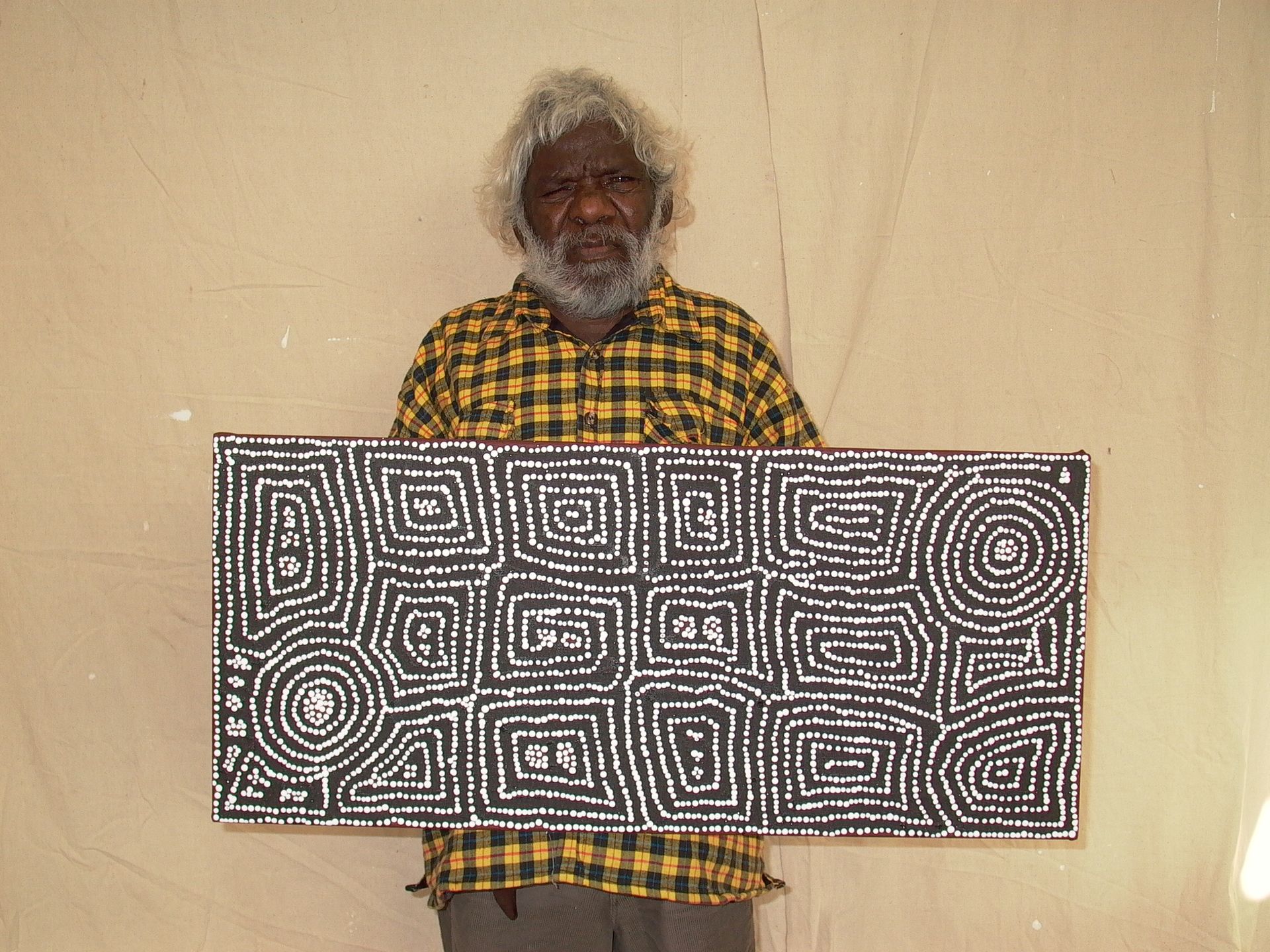 Tingari Cycle by Barney Campbell Tjakamarra 91x41cm 9545BC