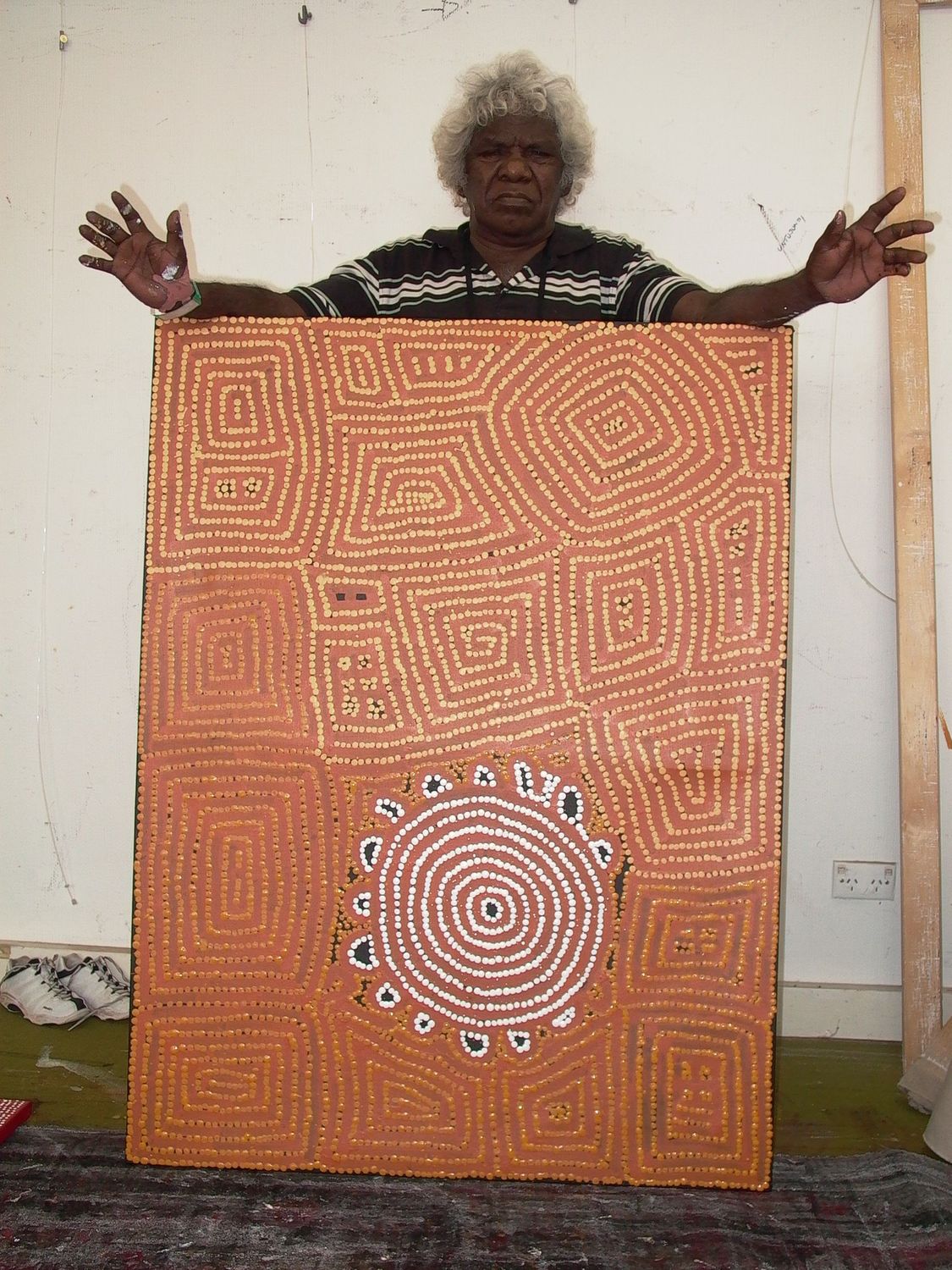 Malliera Ceremonies by Barney Campbell Tjakamarra 122x91cm 9353BC