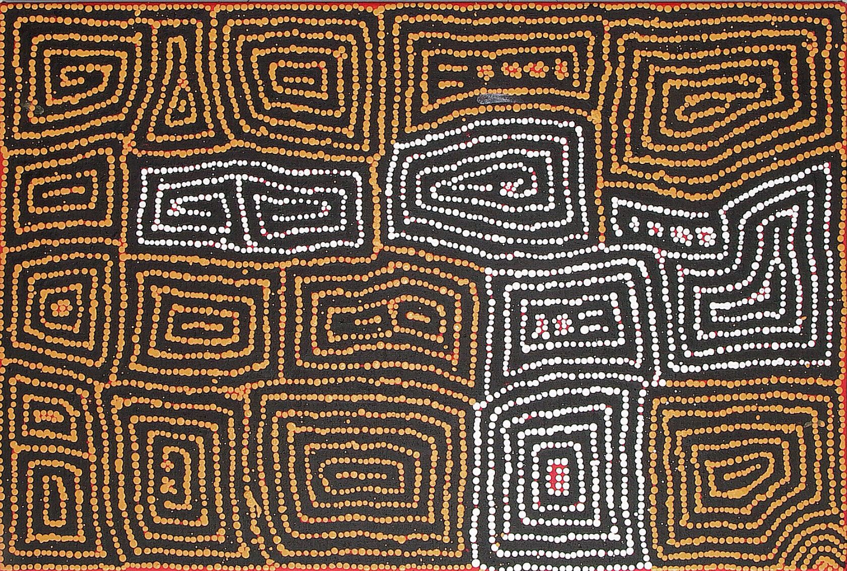 Malliera Initiation by Barney Campbell Tjakamarra 91x61cm 9495BC