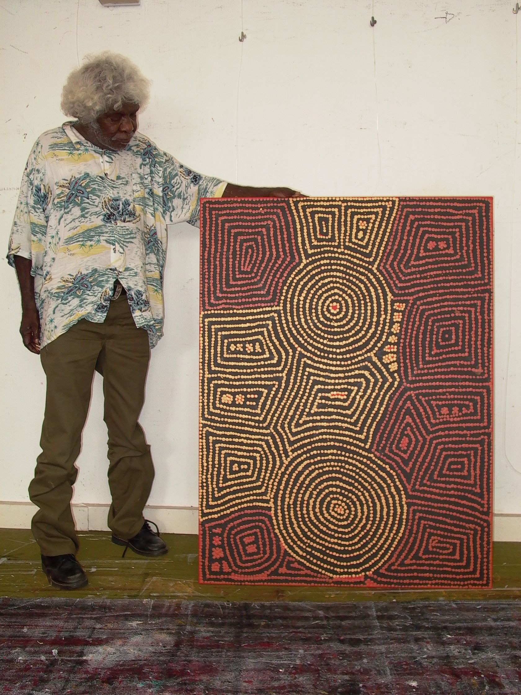 Tingari Cycle (2005) by Barney Campbell Tjakamarra 122x91cm 9360BC