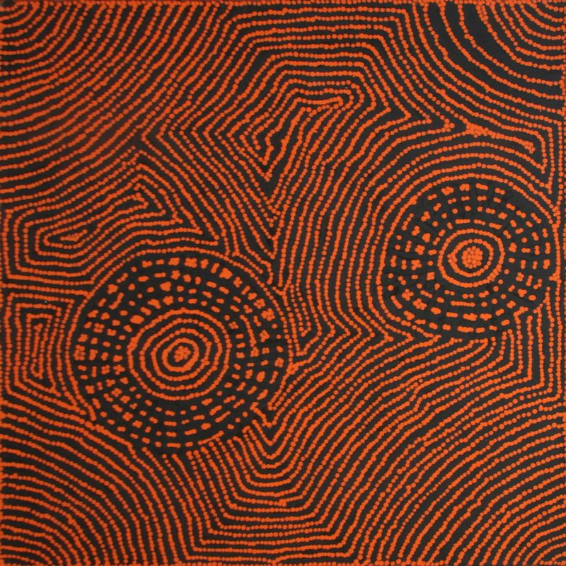 Tingari Cycle by Barney Campbell Tjakamarra 91x91cm 9457BC