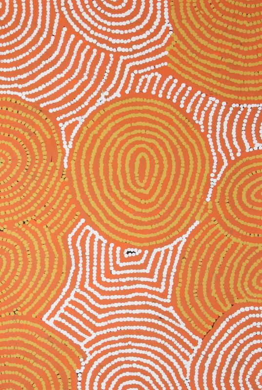 Tingari Cycle (2005) by Barney Campbell Tjakamarra 61x91cm