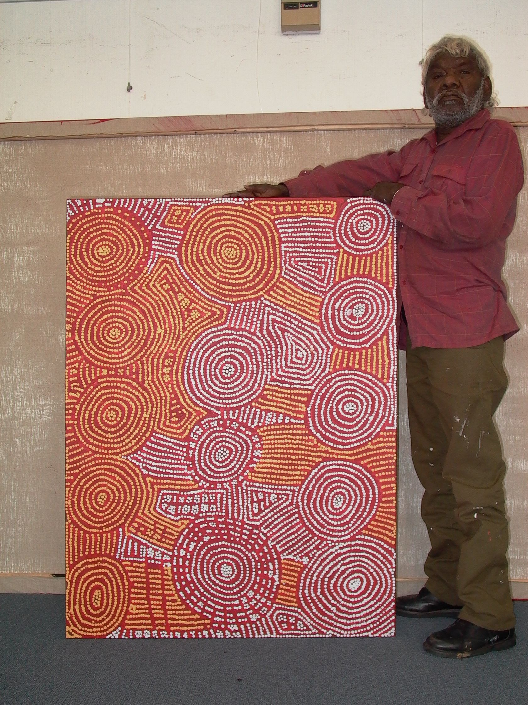 Tingari Cycle by Barney Campbell Tjakamarra 91x122cm 9384BC