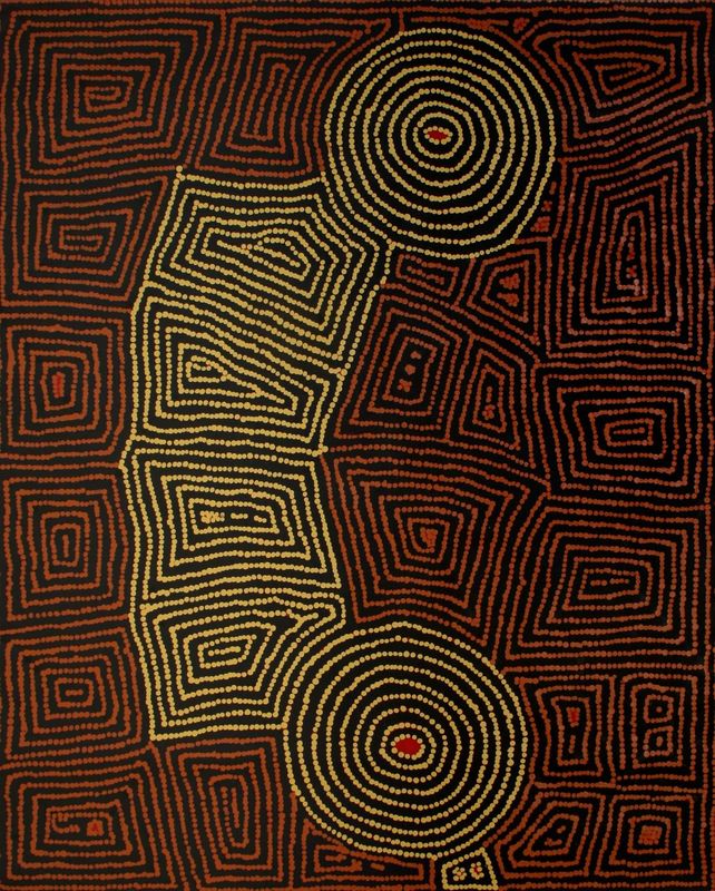 Tingari Cycle by Barney Campbell Tjakamarra 122x152cm