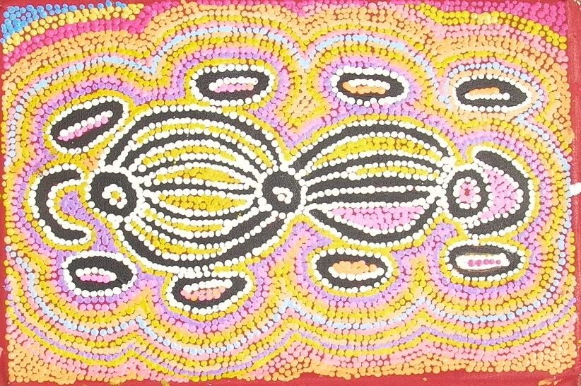 Wakirlipirri (Dogwood Tree) '03 by Liddy Napanangka Walker, 46x30cm