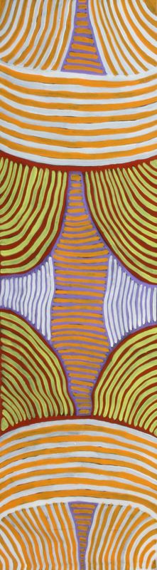 Body Paint Designs for Lizard Dreaming by Ada Bird Petyarre, 52x118cm