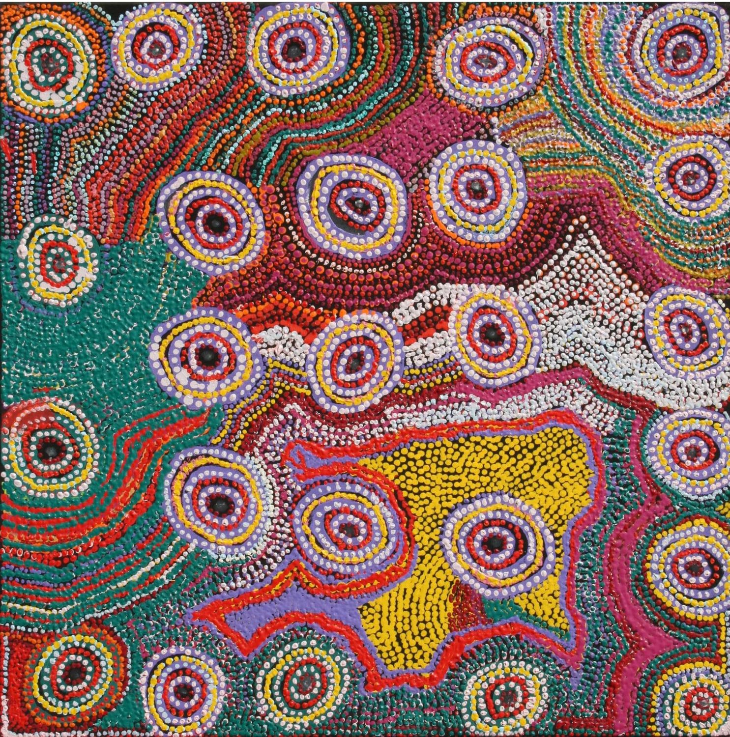 Ngaturn, 2007 by Tommy Mitchell 76x76cm