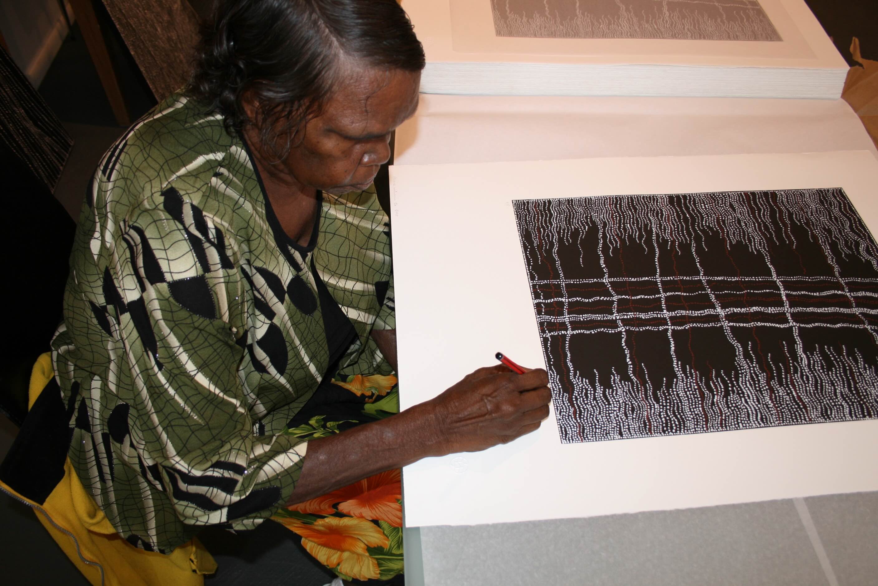 Memories of Country  by Dorothy Napangardi screenprint DN-24