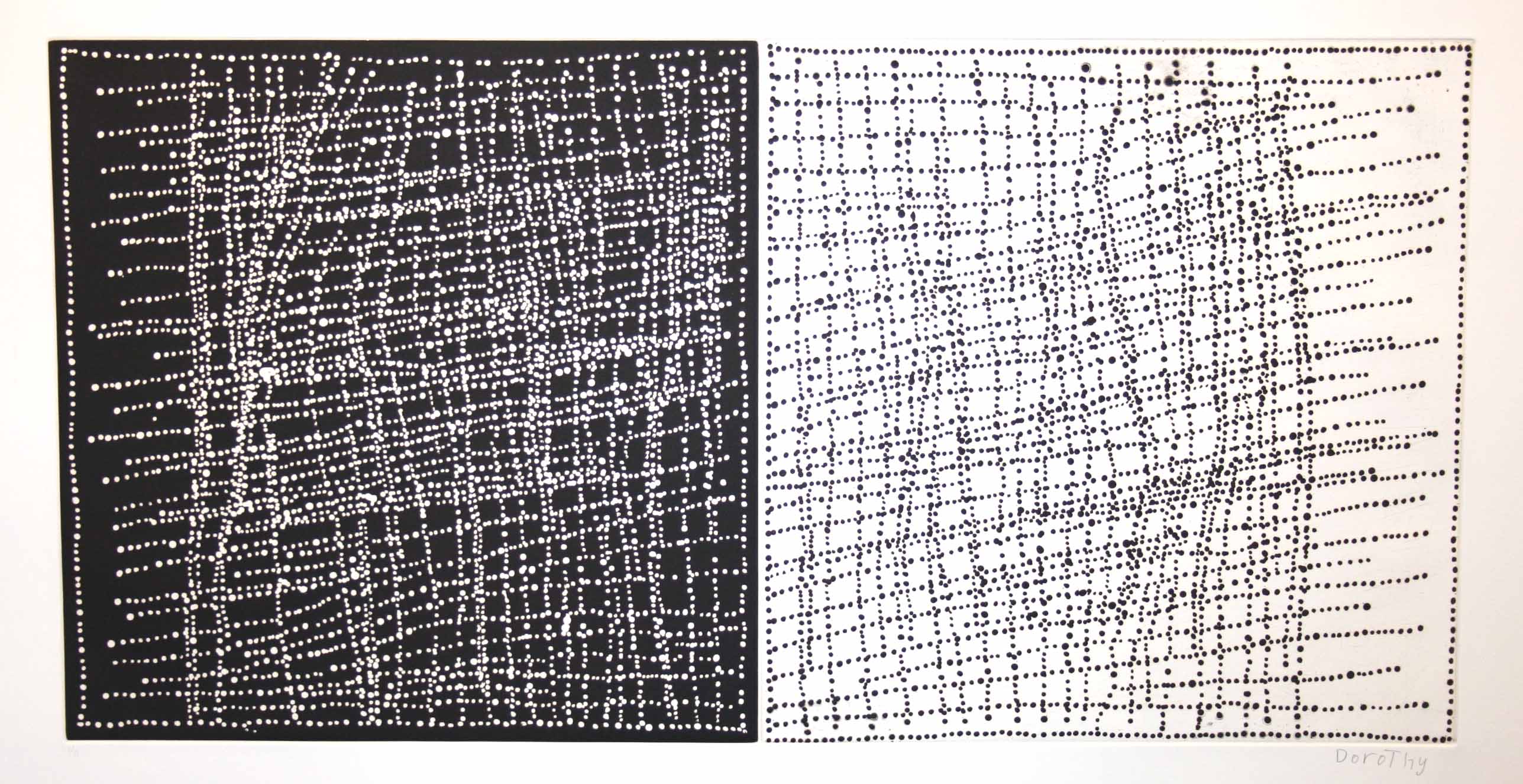 Etching Diptych by Dorothy Napangardi DN-26