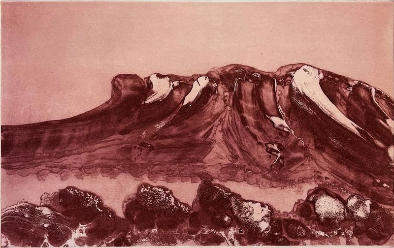 Mount Palmer, 2007 Etching by Billy Benn Perrurle BB-5