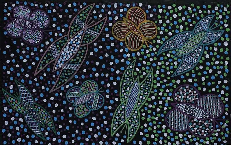 My Story by Karen Ann Puruntatameri, 57x40cm