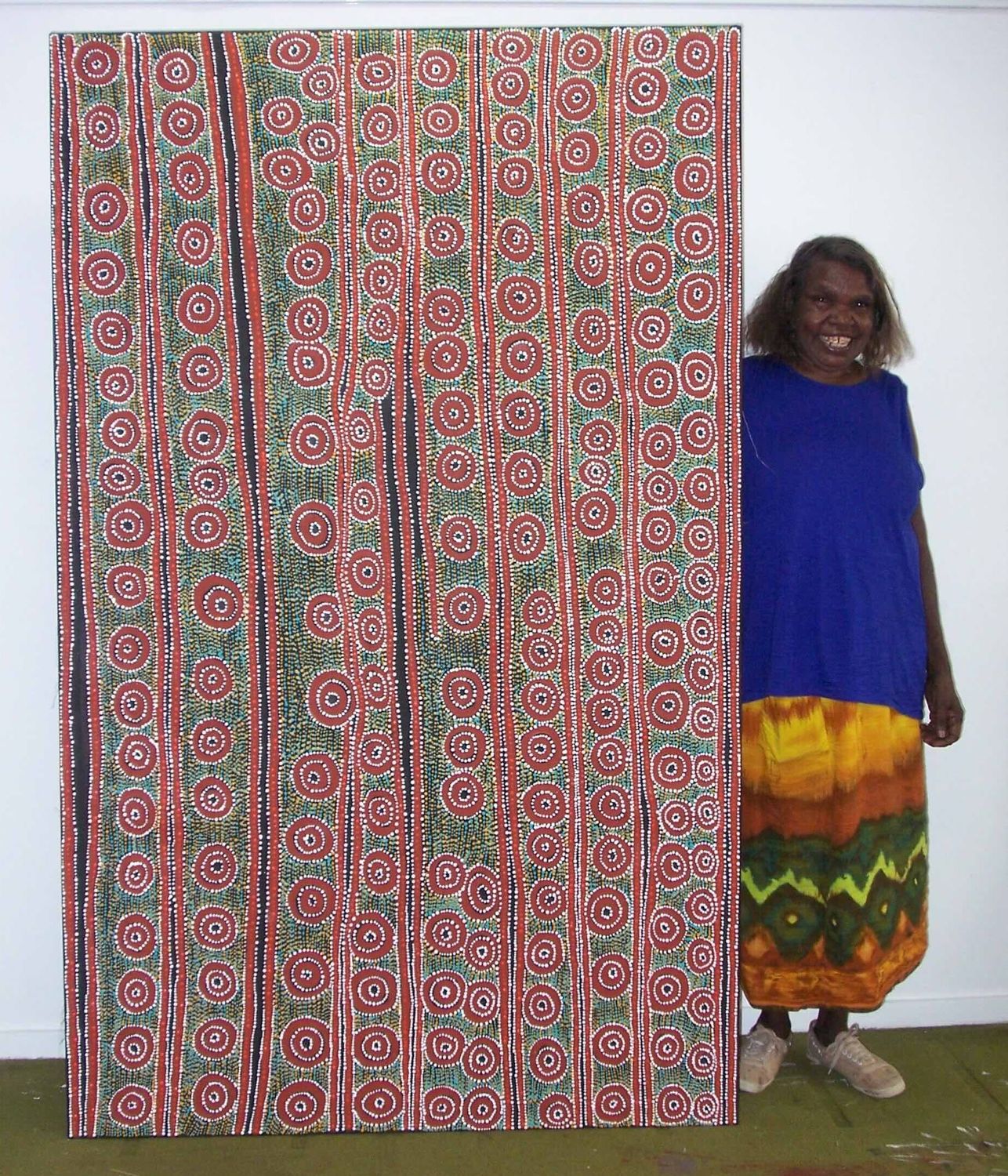 Beyond Mina Mina (Bilby Dreaming) by Dorothy Napangardi, 198x122cm 9749DN