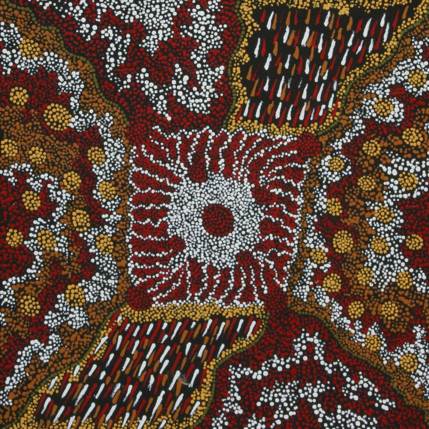 Pirlinyanu 2002 by Julie Nangala Robertson, 41x41cm