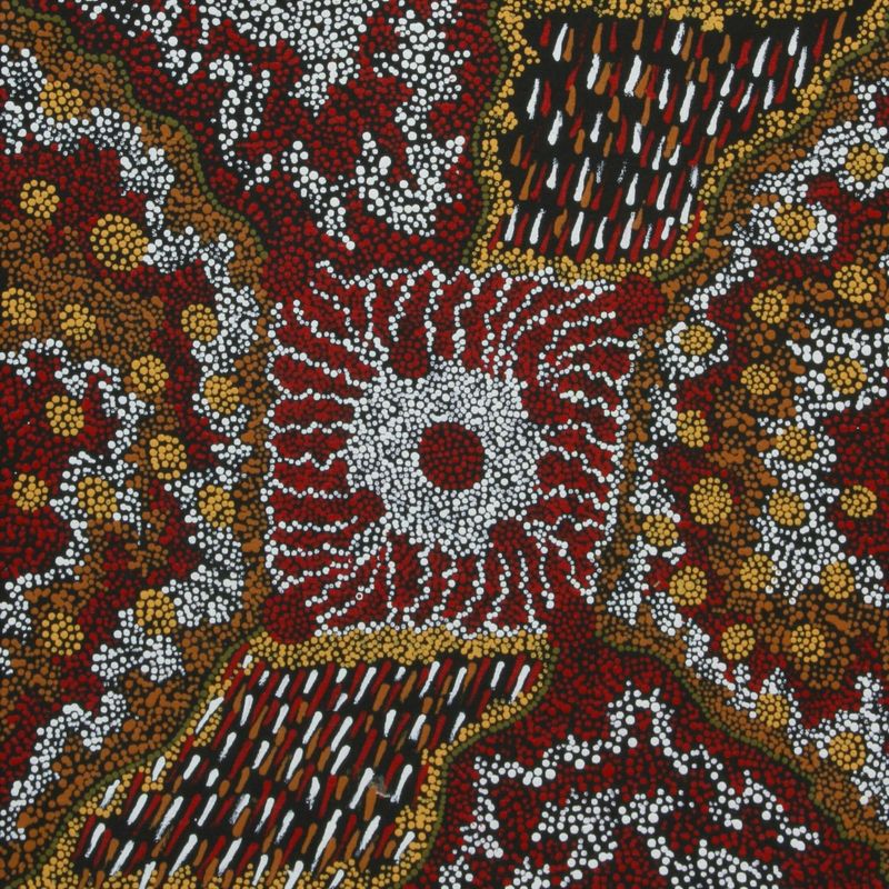 Pirlinyanu 2002 by Julie Nangala Robertson, 41x41cm