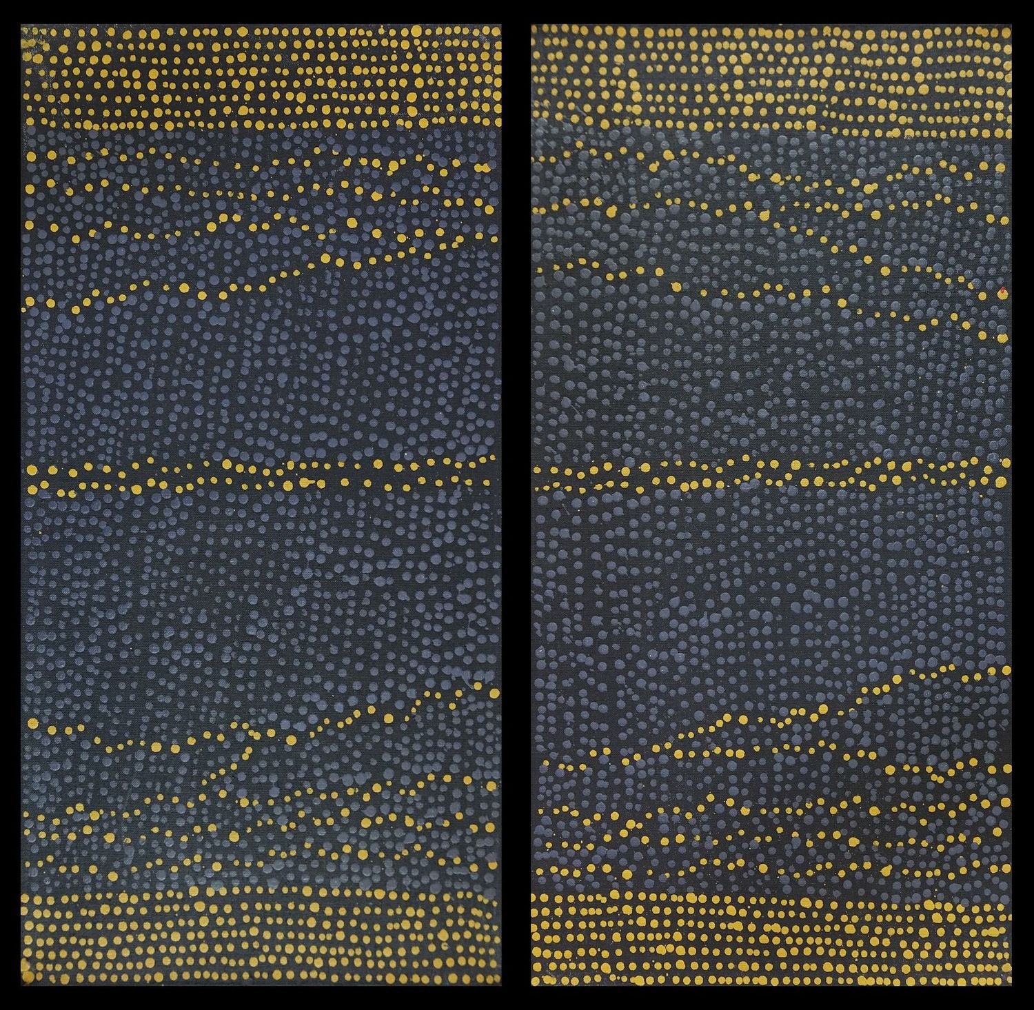 Pirlinyanu (Diptych) by Julie Nangala Robertson, 60x60cm overall