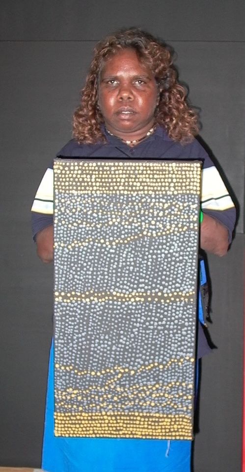 Pirlinyanu (Diptych) by Julie Nangala Robertson, 60x60cm overall