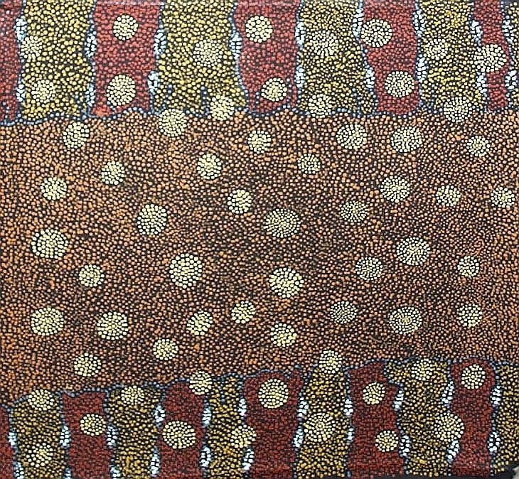 Ngapa Jukurrpa  by Sabrina Nangala Robertson 61x61cm 7523SR