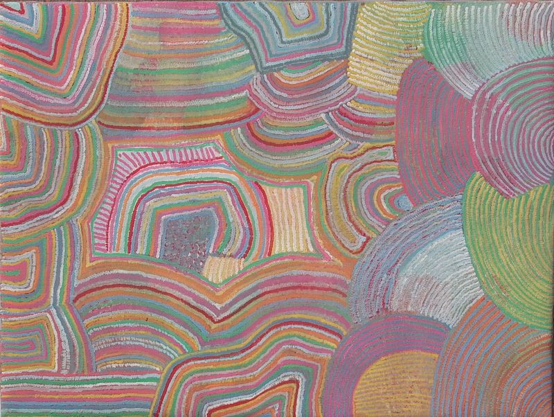 Tali From My Mother's Country 2005 by Eunice  Jack Napanangka, 122x91cm, Cat 9369EJ