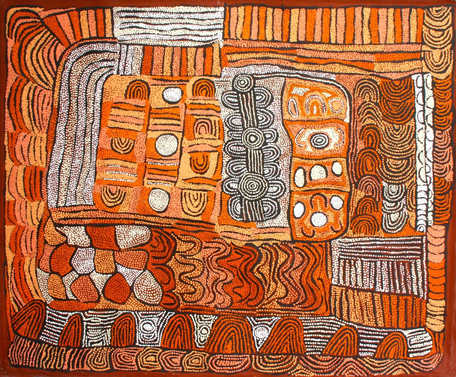 My Country 2010 by Maisie Campbell Napaltjarri, 180x150cm