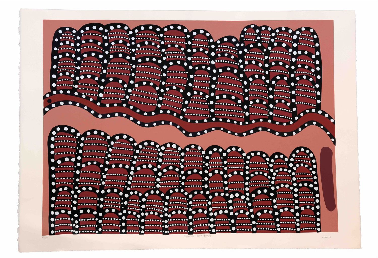 Jack Britten 'Pumululu', Screenprint 67 x 106cm