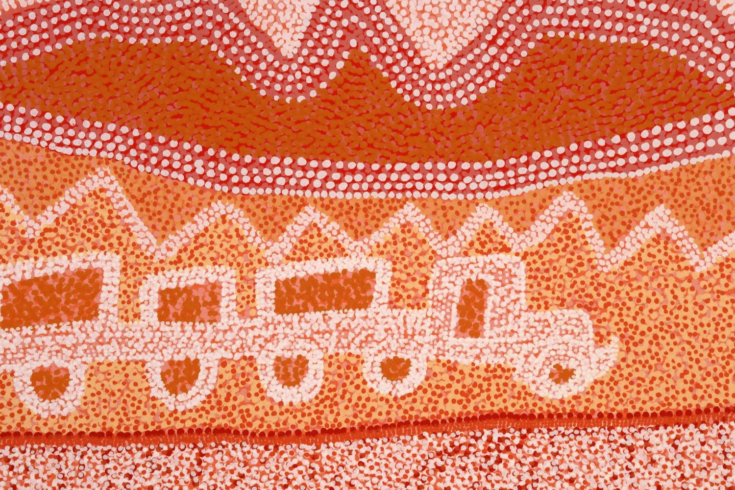 Jimmy Pike Original screenprint "Road train"