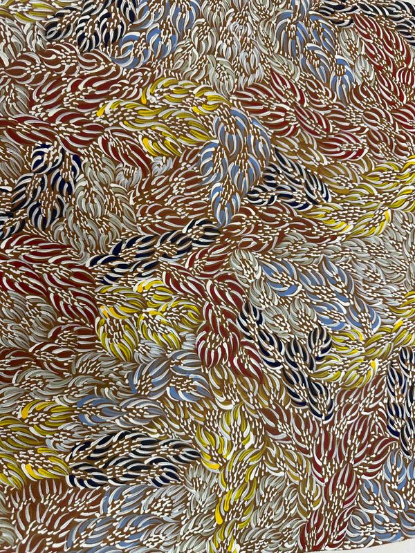 Bush Medicine Leaves by Ray Loy Pwerle, 39x49cm