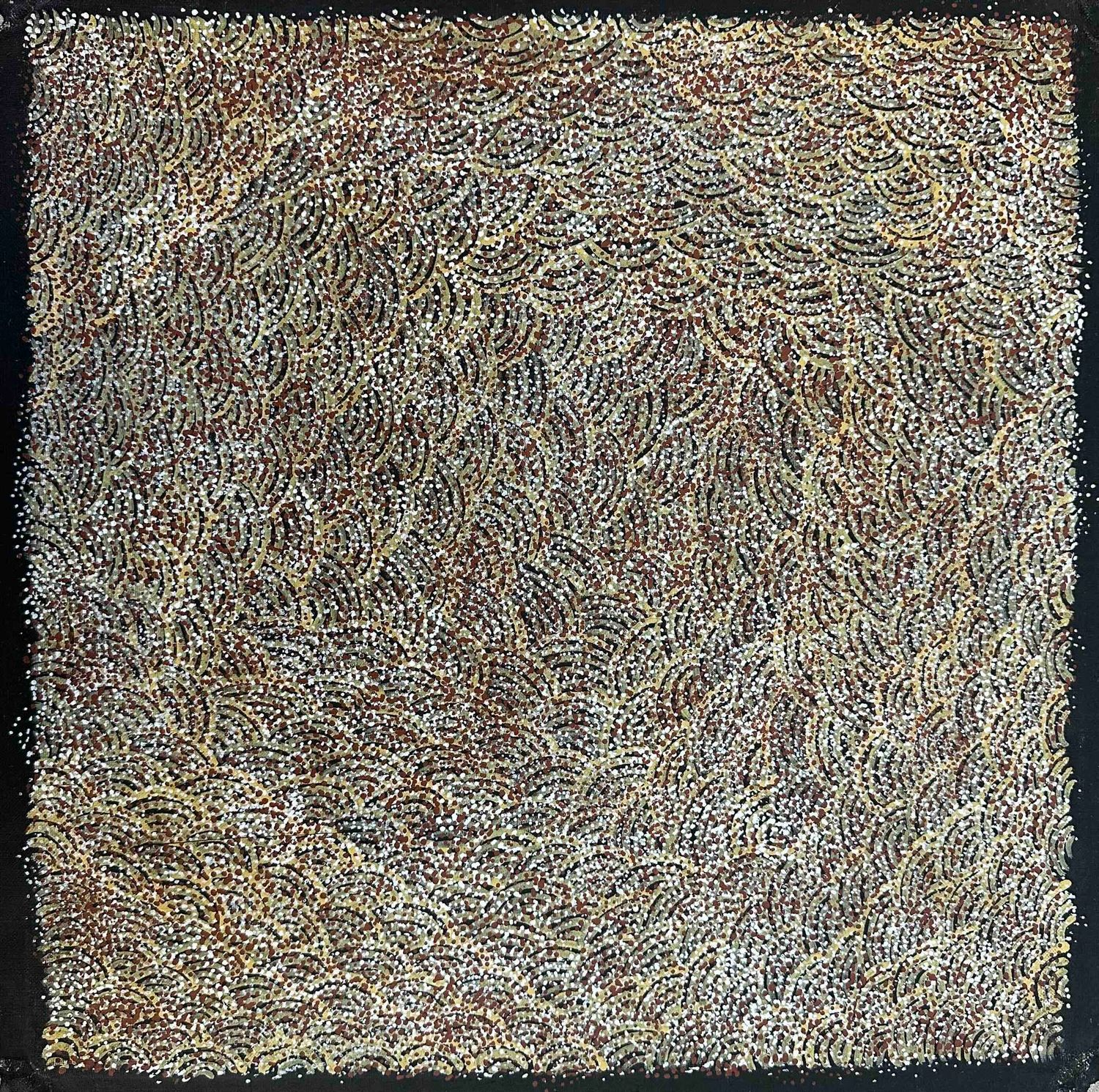 Bush Medicine Leaves by Abie Loy Kemarre, 41x41cm