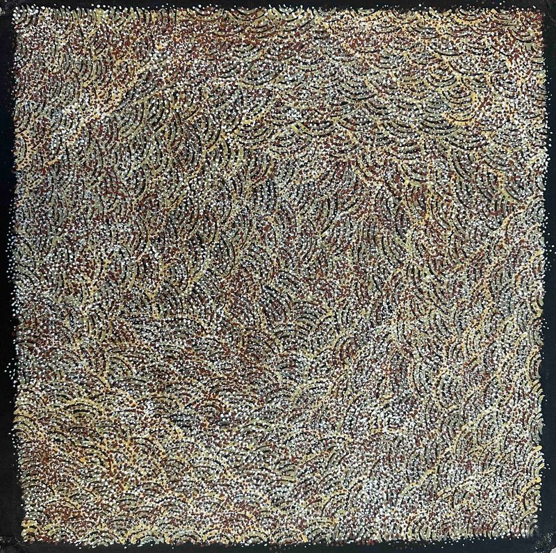 Bush Medicine Leaves by Abie Loy Kemarre, 41x41cm