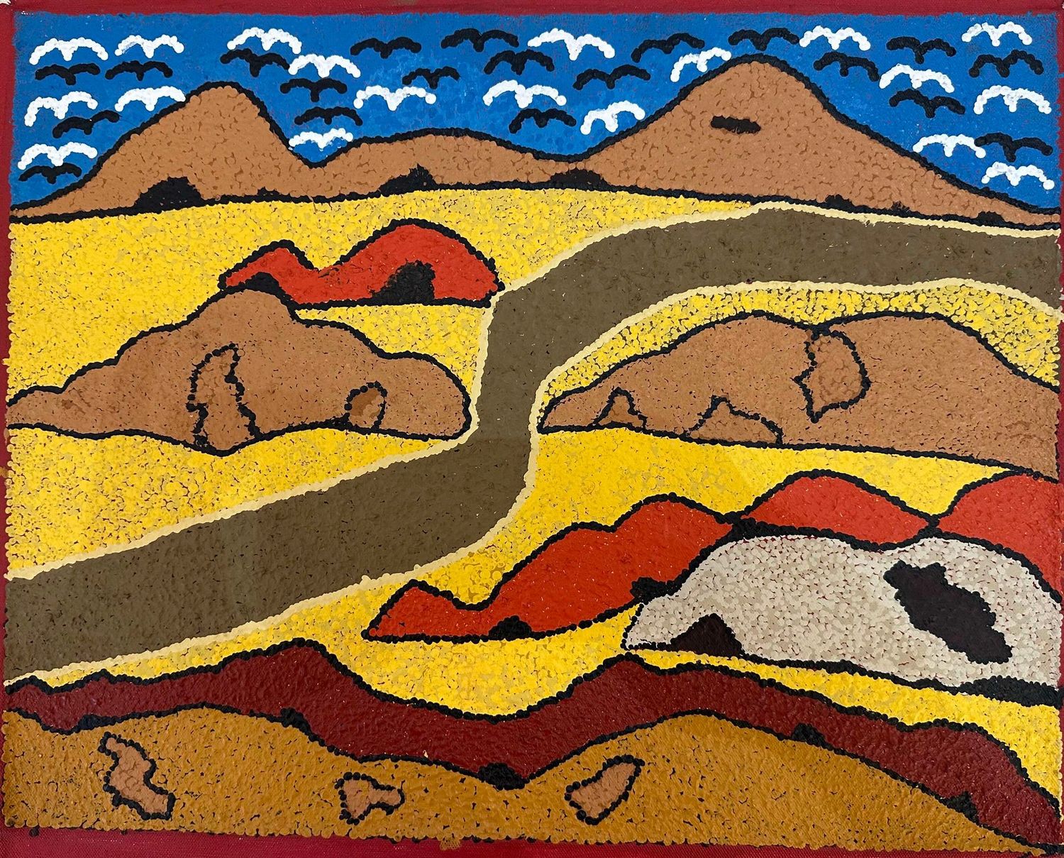 Wutunugurra by Susie Nawarrey Peterson, 50x40cm