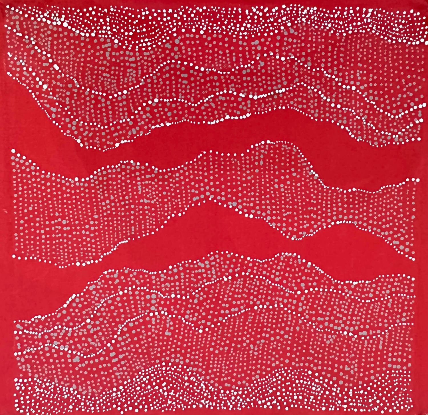 Pirlinyanu, 2011 by Julie Nangala Robertson, 40x40cm
