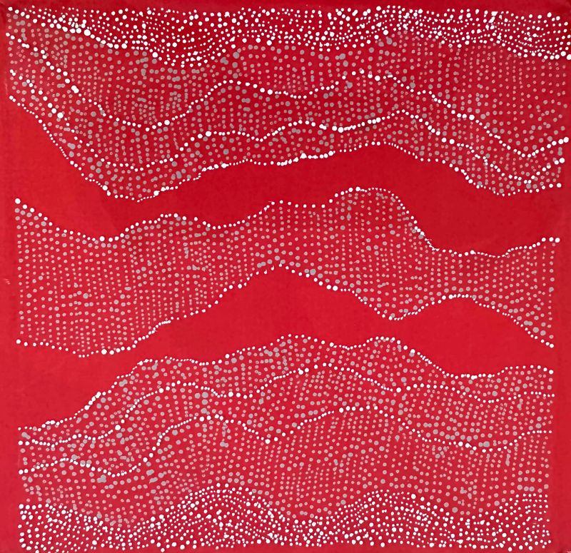 Pirlinyanu, 2011 by Julie Nangala Robertson, 40x40cm