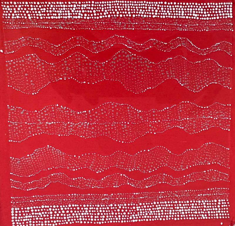 Pirlinyanu 2011 by Julie Nangala Robertson 46x46cm