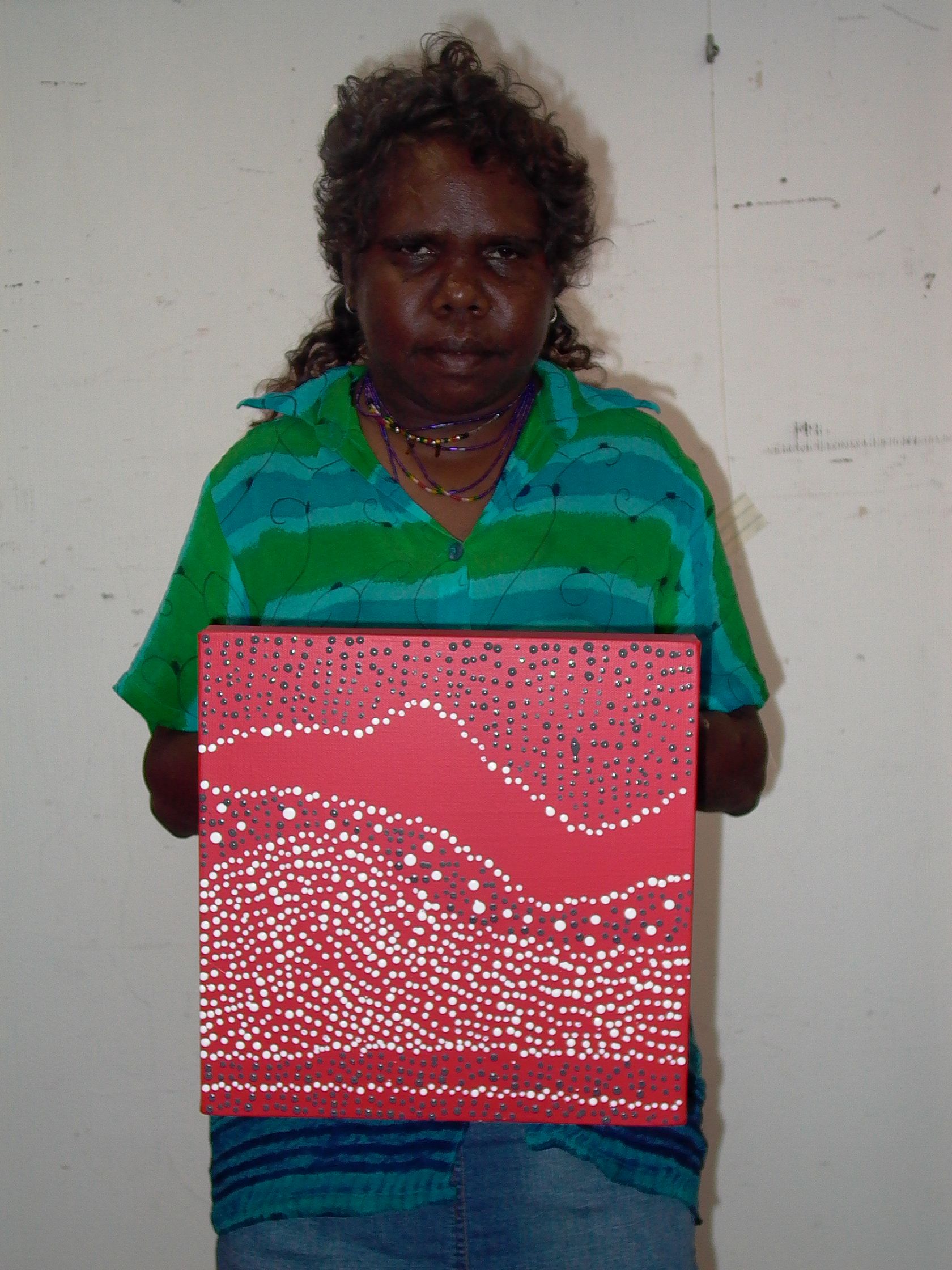 Water Dreaming by Julie Nangala Robertson 30x30cm 9079JR