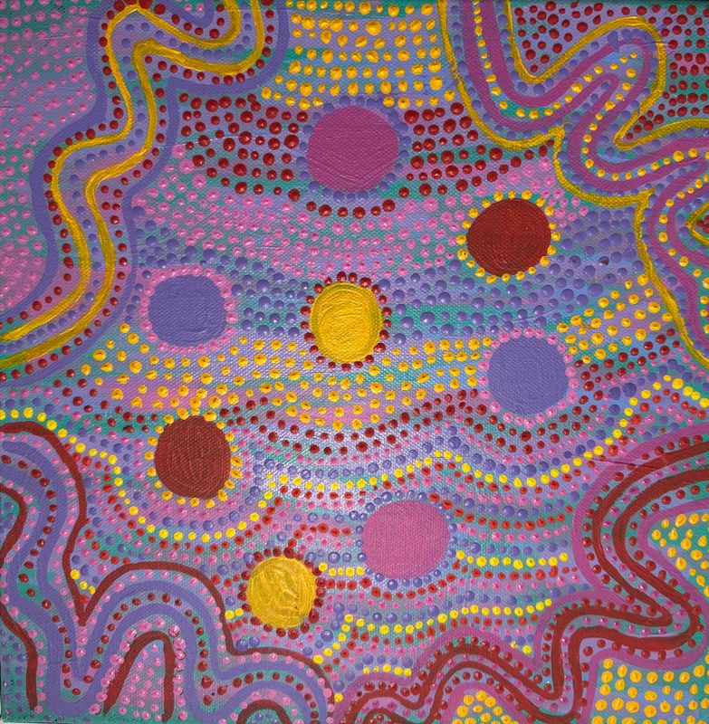 My Country by Judith Coppin, 30x30cm