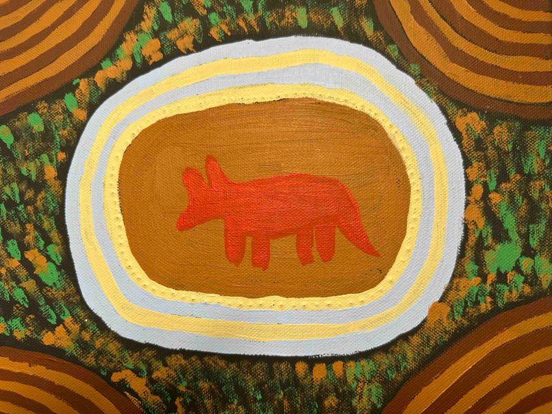 The Old Wanja's by Judith Coppin, 30x30cm