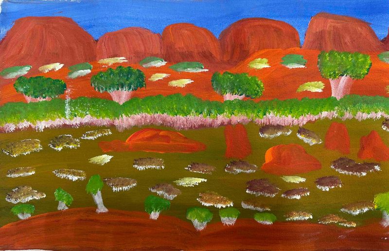 My Country by Daisy Andrews, 98x30cm