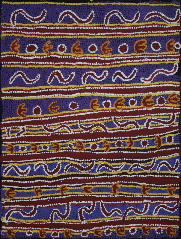 Janganpa Jukurrpa by Jorna Nelson Napurrula, 61x46cm
