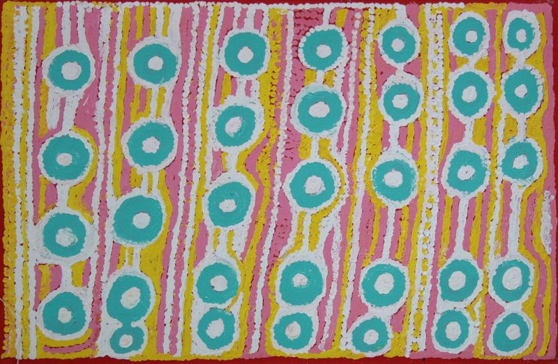 Ngapa Jukurrpa by Rosie Nangala Fleming, 46x30cm 11097RF