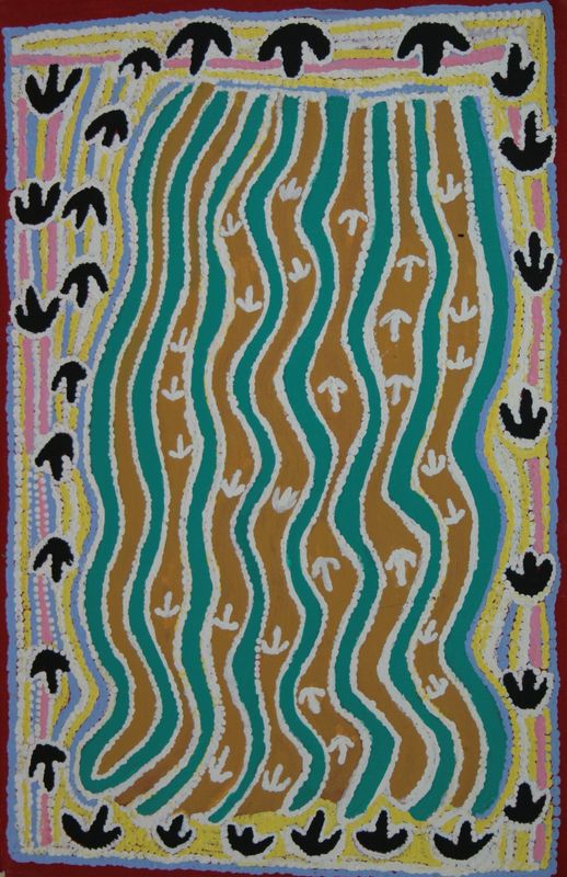Ngapa Jukurrpa by Rosie Nangala Fleming, 46x30cm, 11098RF