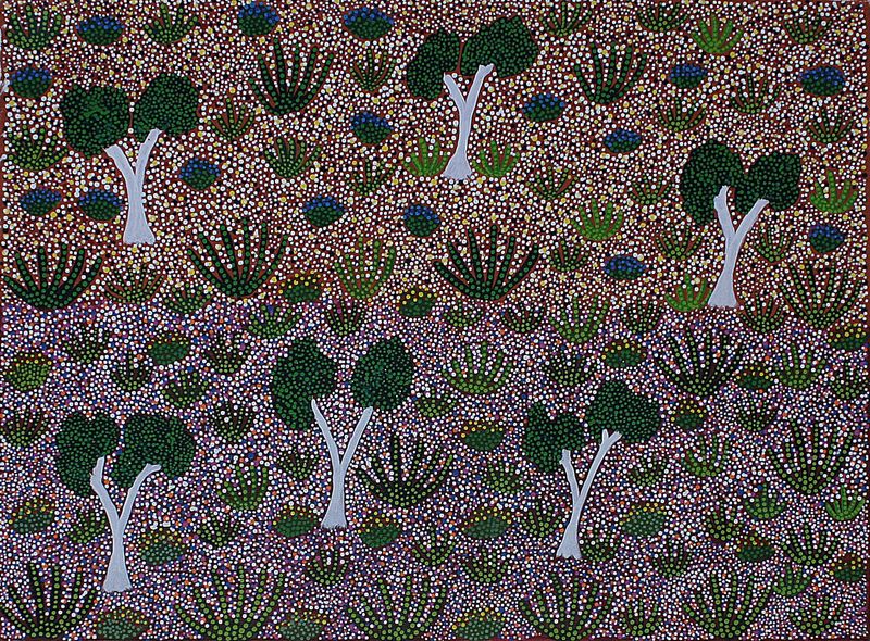 My Country by Joyreen Holmes Kngwarrey, 61x46cm