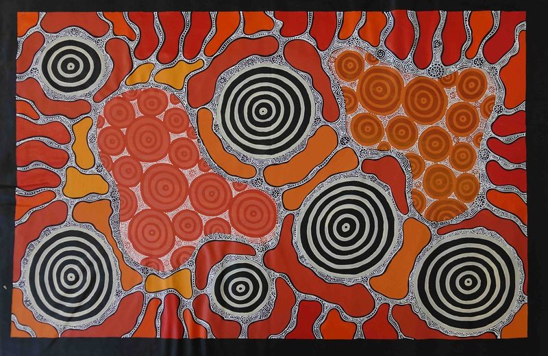 Grandmother's country by Marie Napurulla, 68x108cm, Cat 14236MR