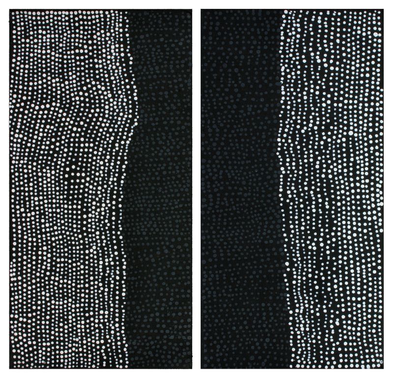 Pirlinyanu Diptych by Julie Nangala Robertson 30x60cm each 8034JR