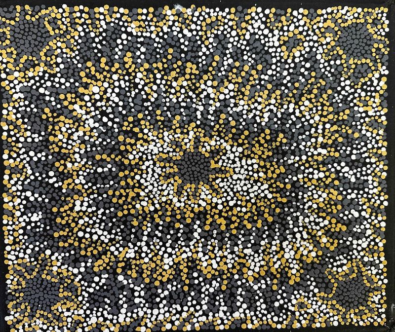 Ngapa Jukurrpa  by Sabrina Nangala Robertson 36X31cm 6990/18SR